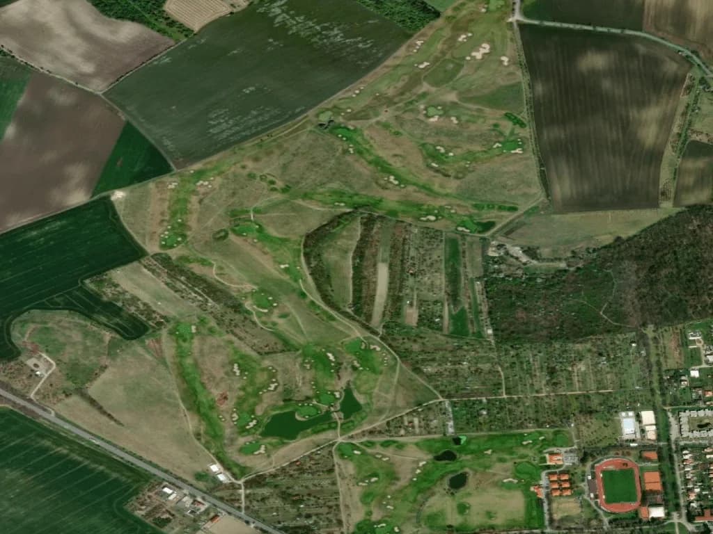 Letecký pohled na Austerlitz golf resort